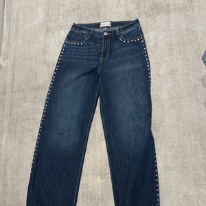 Abercrombie Kids Dark Blue Studded Flare Jeans